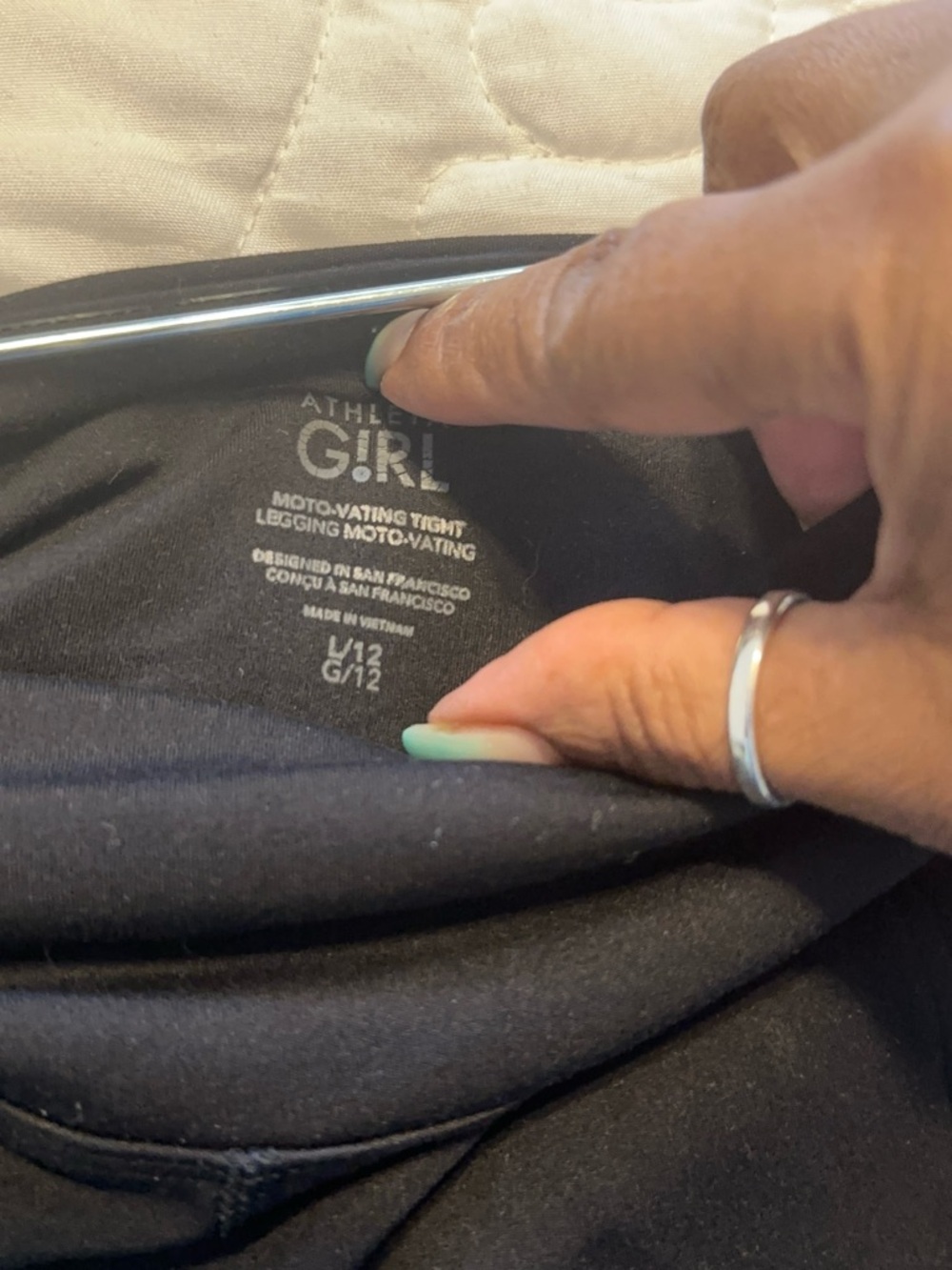 Athleta Girl Moto-Vating Tight Leggings in Black